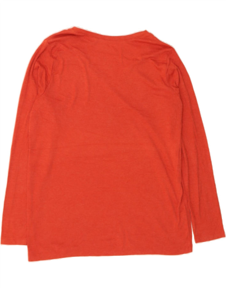 EDDIE BAUER Womens Top Long Sleeve UK 20 2XL Orange Cotton Vintage Eddie Bauer and Second-Hand Eddie Bauer from Messina Hembry 