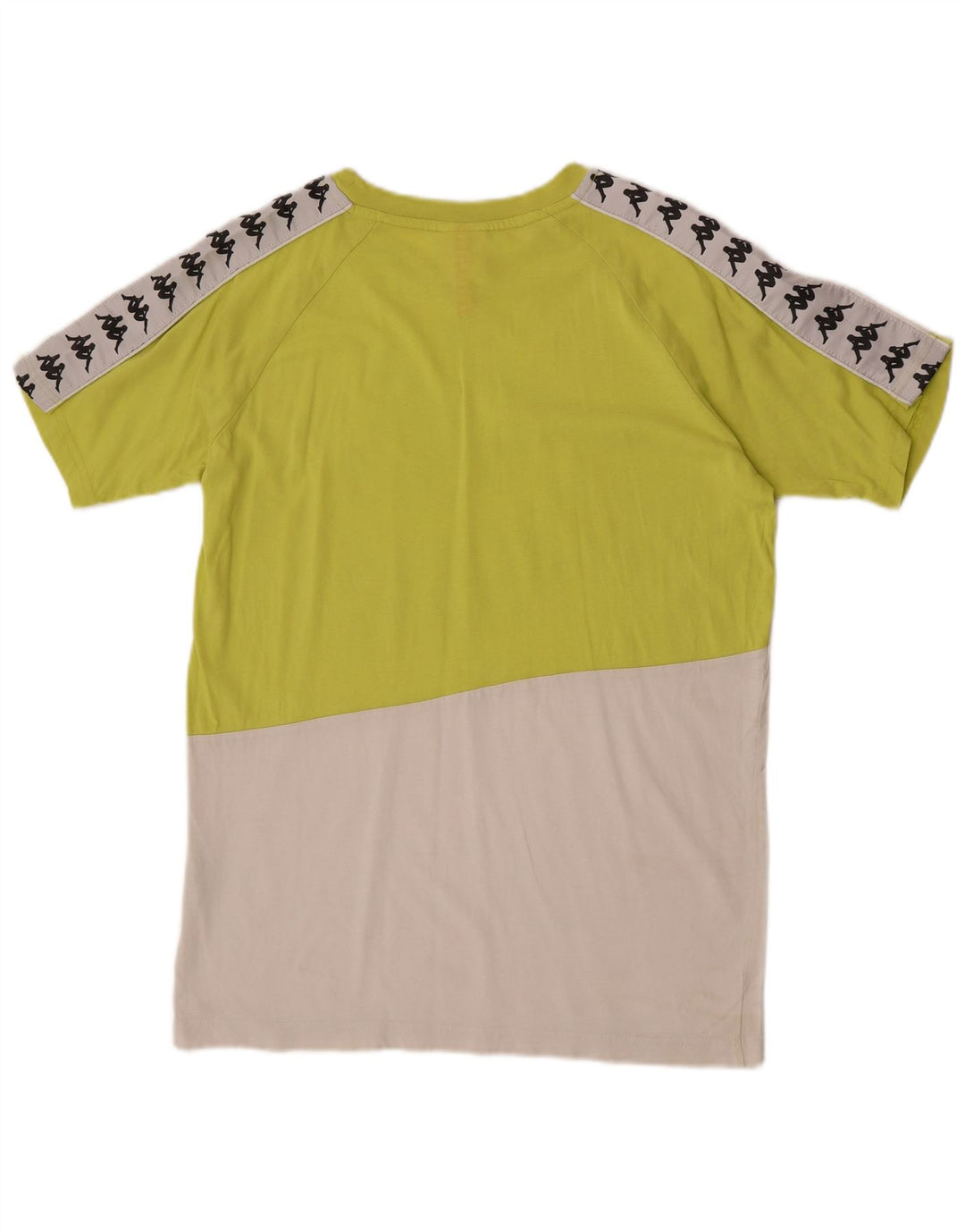 Kappa Mens Graphic T-Shirt Top Medium Green Colourblock Cotton