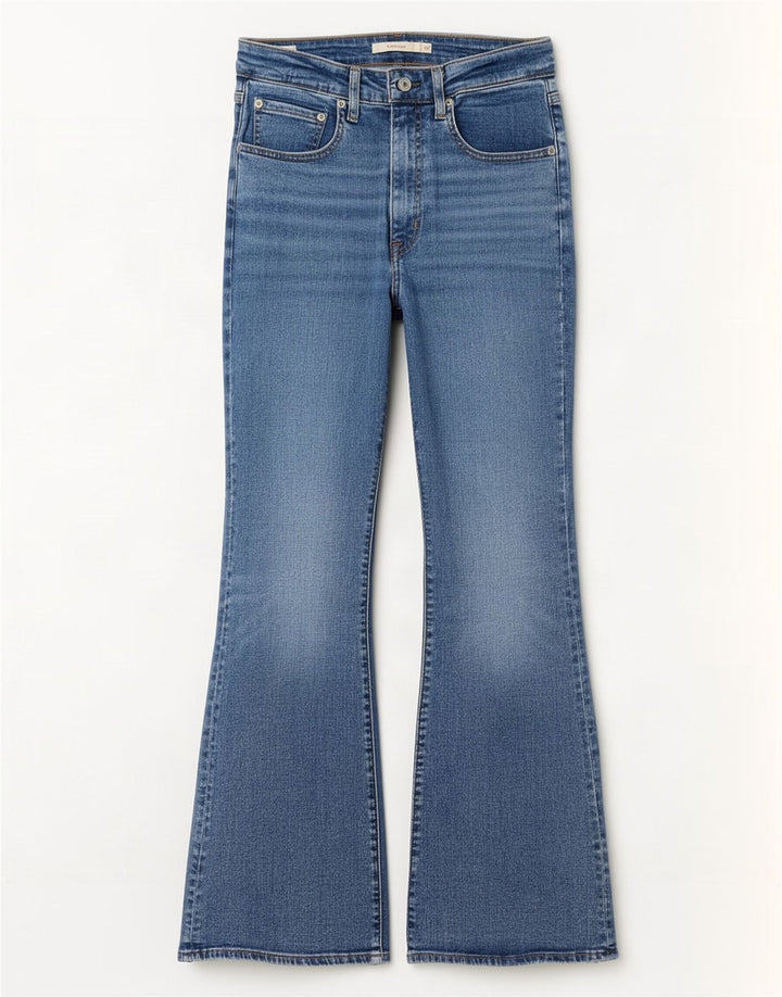 Levi's Womens 726 Flared Jeans W30 L30 Blue Cotton