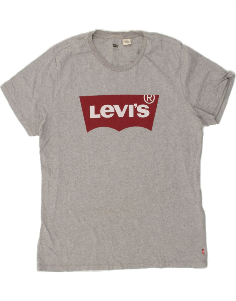 LEVI'S Mens Graphic T-Shirt Top Large Grey Cotton | Vintage Levi's | Thrift | Second-Hand Levi's | Used Clothing | Messina Hembry 