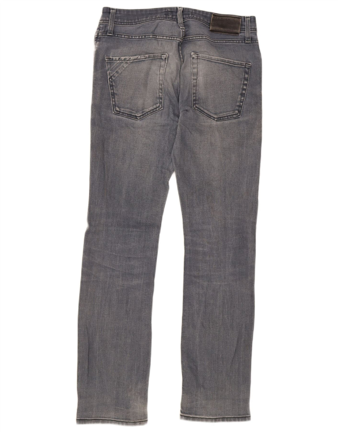 Jack & Jones Mens Regular Fit Straight Jeans W31 L31 Grey Cotton