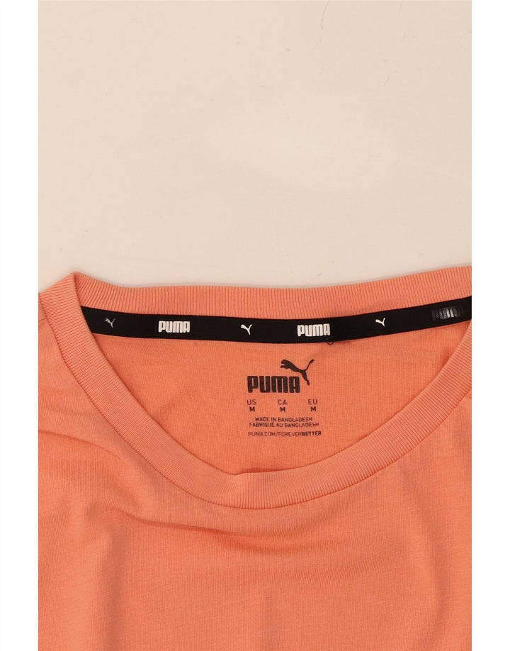 PUMA Mens T-Shirt Top Medium Orange Vintage Puma and Second-Hand Puma from Messina Hembry 