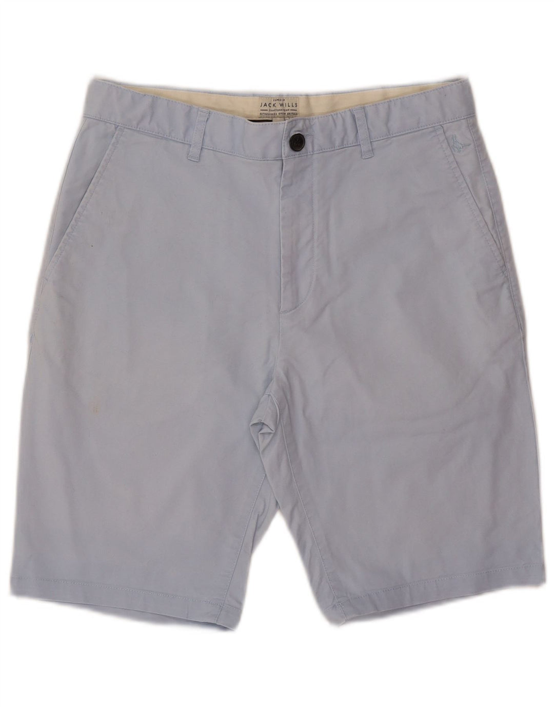 JACK WILLS Mens Chino Shorts W32 Medium Blue Cotton