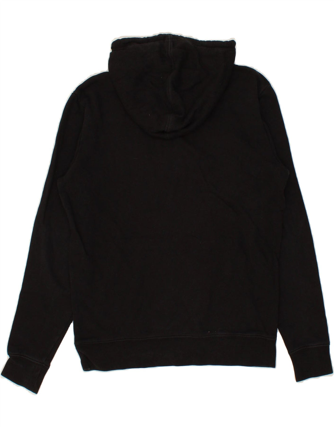 FILA Mens Graphic Hoodie Jumper Small Black Cotton Vintage Fila and Second-Hand Fila from Messina Hembry 