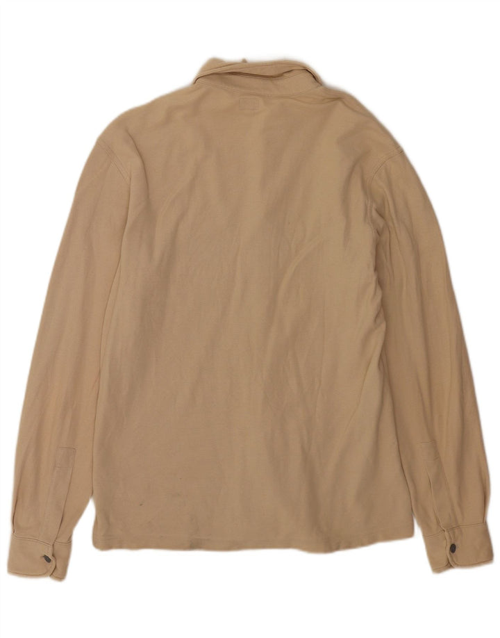Calvin Klein Jeans Mens Shirt Large Beige
