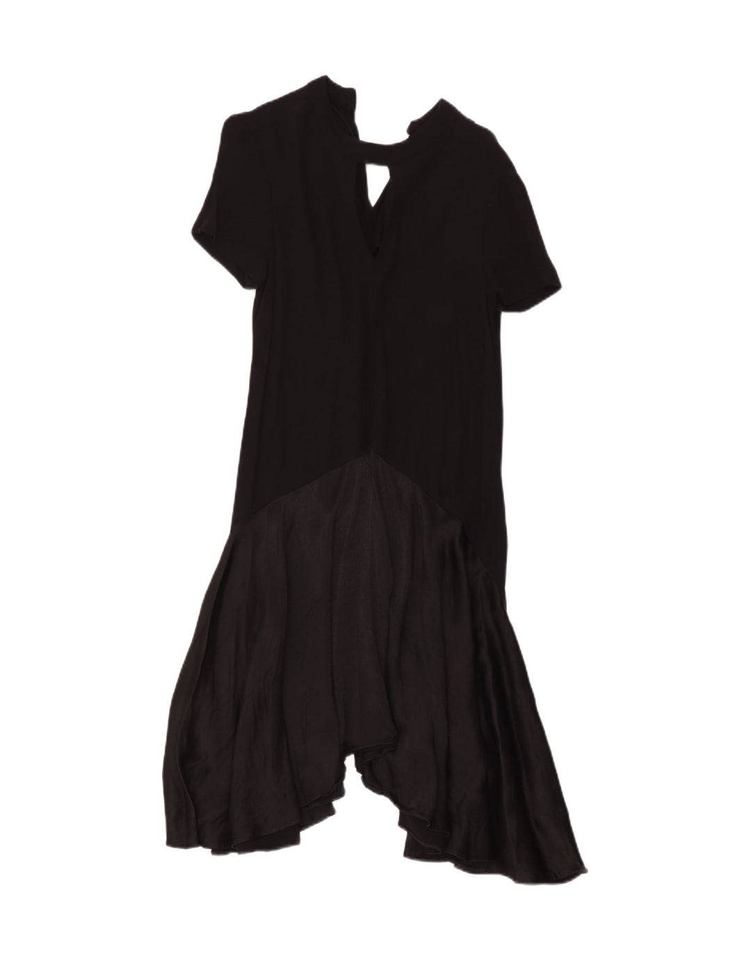 Marks & Spencer Womens Asymmetrical Dress UK 10 Small Black