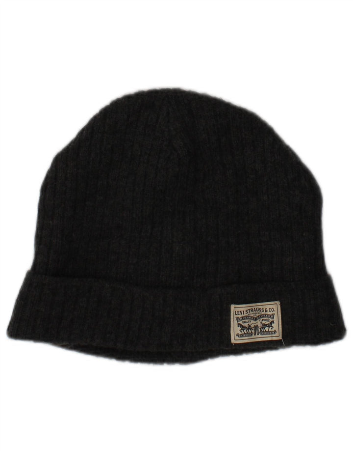 Levi's Mens Knit Beanie Hat One Size Grey Acrylic