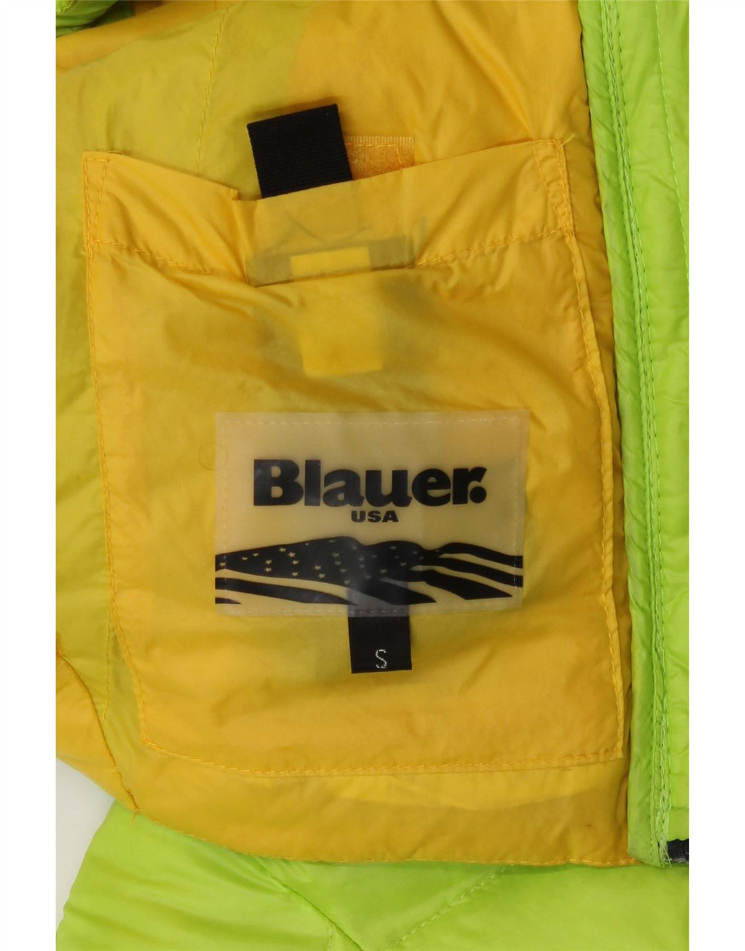 Blauer Womens Crop Padded Jacket UK 10 Small Green Polyamide