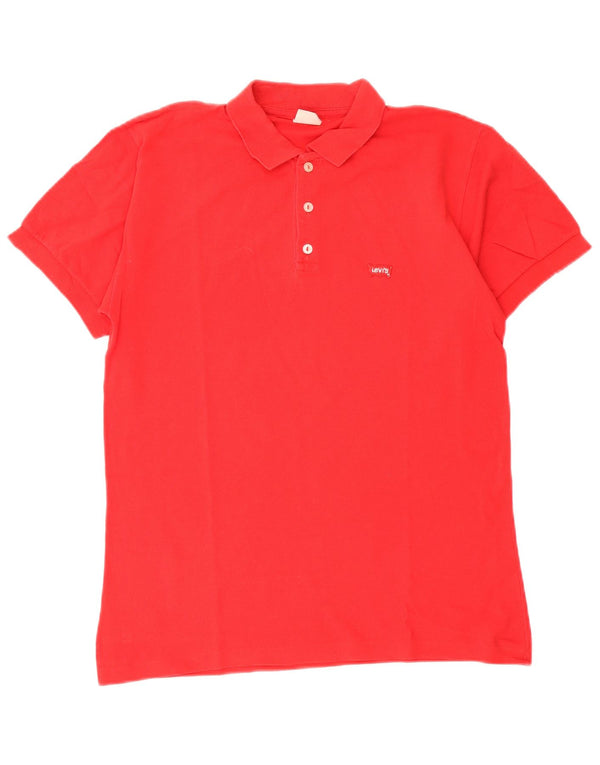 Levi's Mens Polo Shirt Medium Red