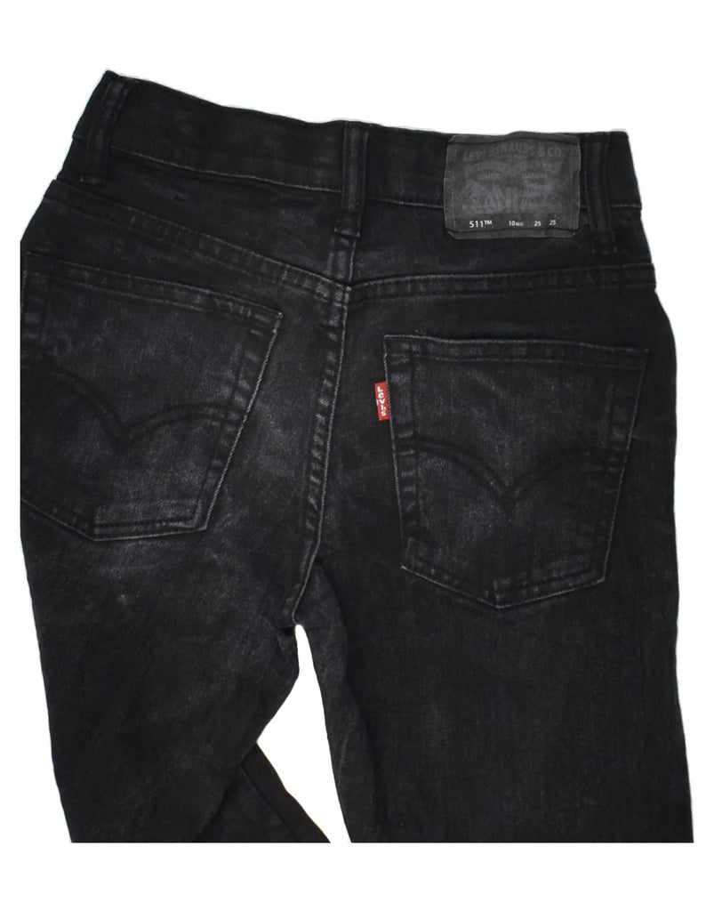 LEVI'S Boys 511 Slim Jeans 9-10 Years W25 L25  Black Cotton | Vintage Levi's | Thrift | Second-Hand Levi's | Used Clothing | Messina Hembry 