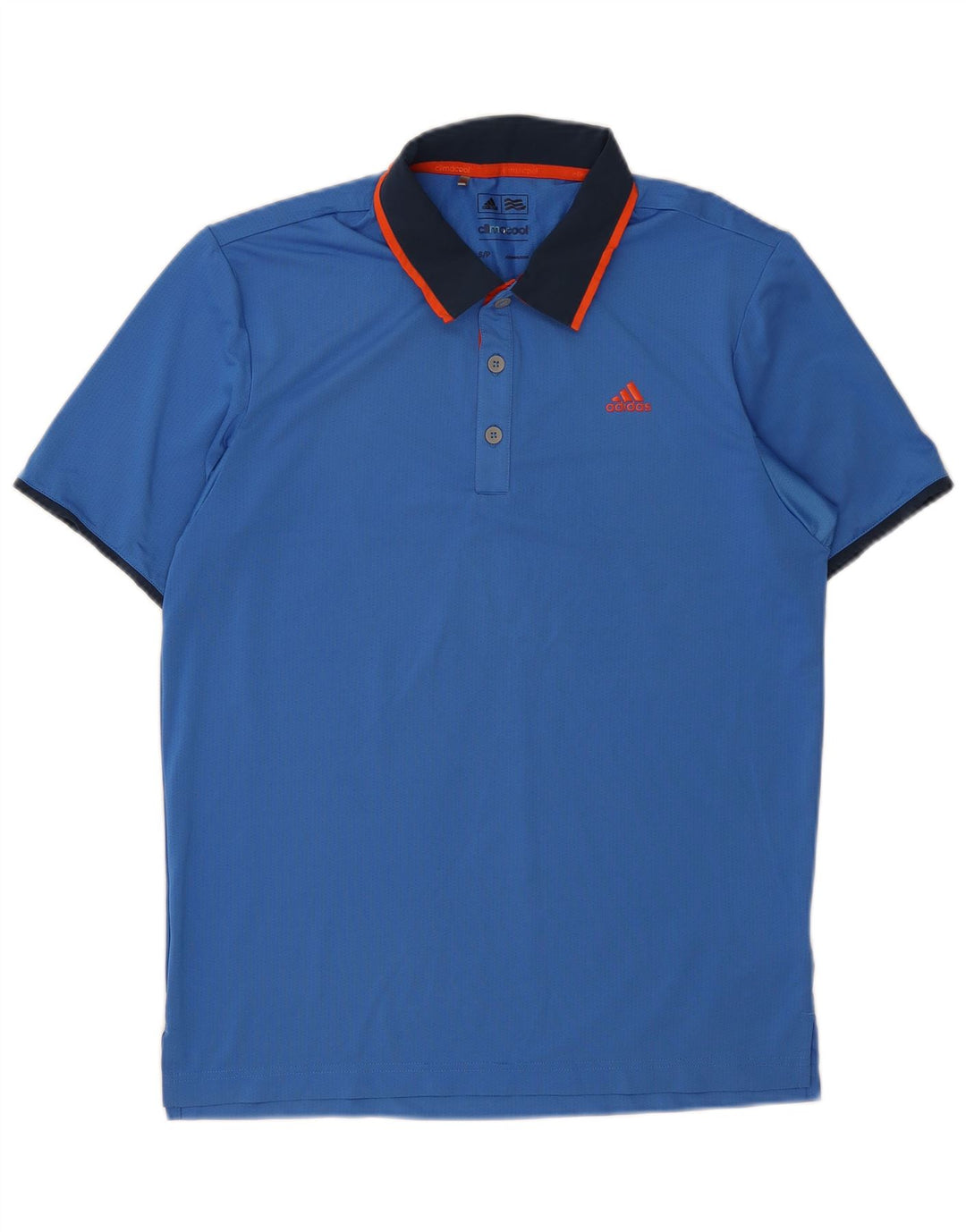ADIDAS Mens Climacool Polo Shirt Small Blue Polyester
