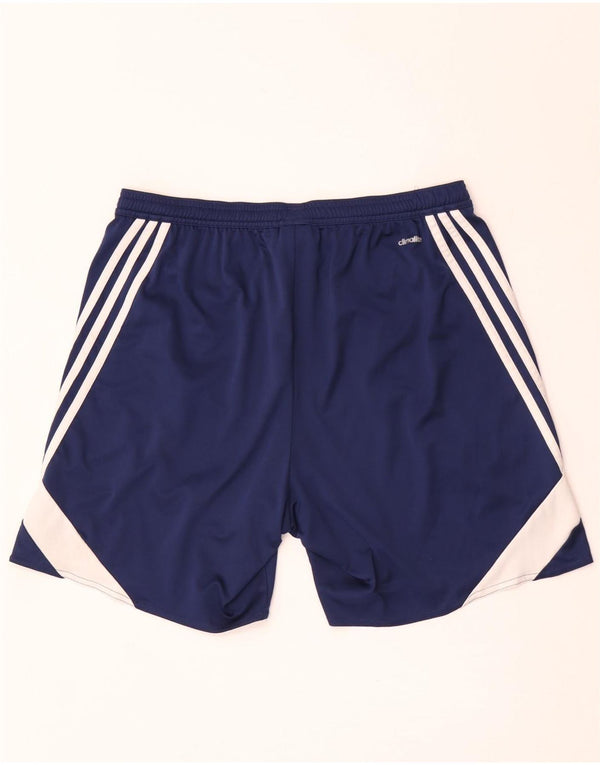 Adidas Mens Climalite Sport Shorts Large Navy Blue Colourblock Polyester