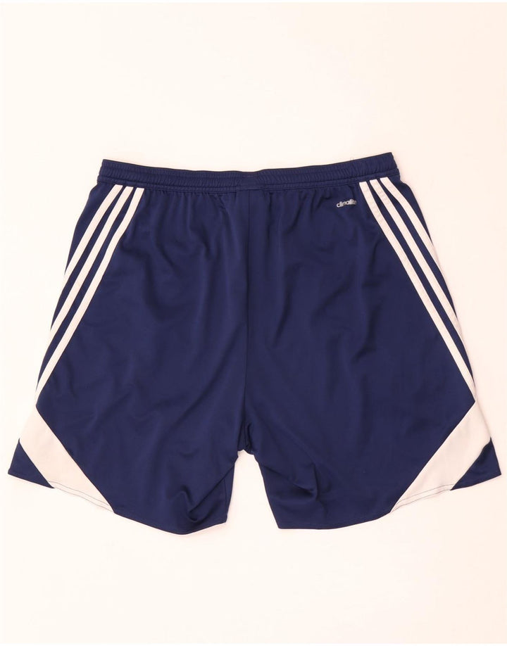 Adidas Mens Climalite Sport Shorts Large Navy Blue Colourblock Polyester