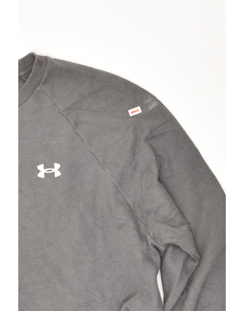 UNDER ARMOUR Mens Sweatshirt Jumper Large Grey Cotton | Vintage Under Armour | Thrift | Second-Hand Under Armour | Used Clothing | Messina Hembry 