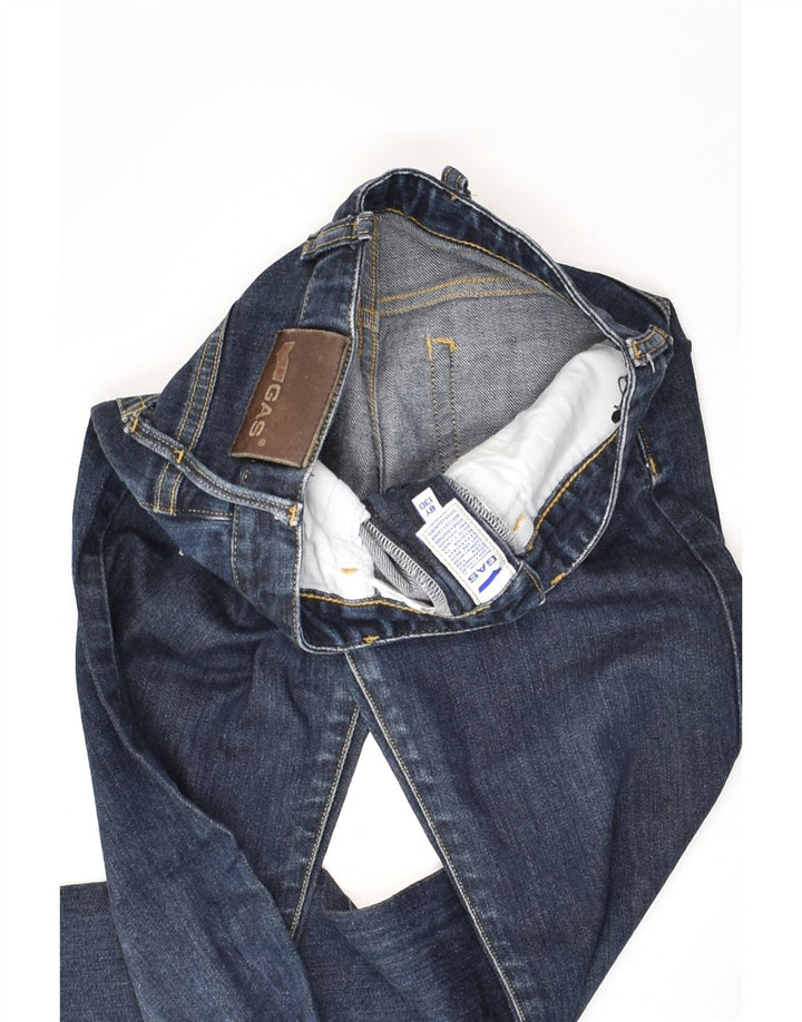 GAS Girls Straight Jeans 7-8 Years W24 L24 Blue Cotton | Vintage Gas | Thrift | Second-Hand Gas | Used Clothing | Messina Hembry 
