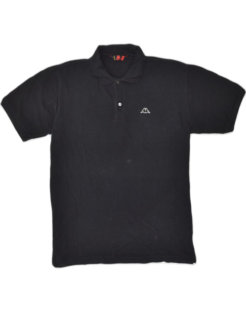 KAPPA Mens Polo Shirt XL Black Cotton | Vintage Kappa | Thrift | Second-Hand Kappa | Used Clothing | Messina Hembry 