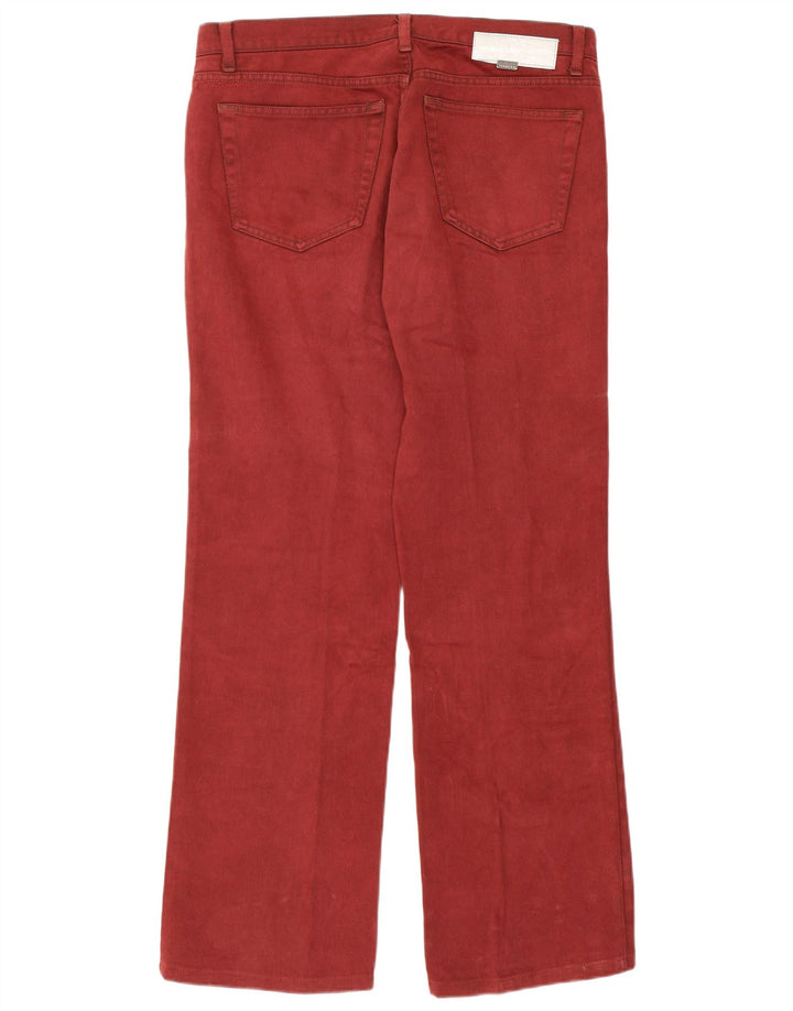 Iceberg Mens Straight Jeans W34 L31 Burgundy