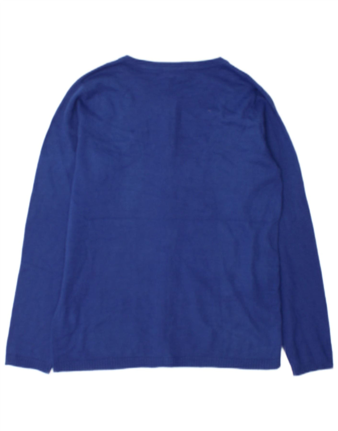 Vintage Womens Cardigan Sweater UK 16 Large Blue Geometric