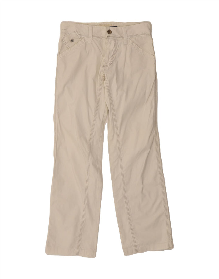 ENERGIE Womens Straight Chino Trousers W29 L30 White Cotton Vintage Energie and Second-Hand Energie from Messina Hembry 