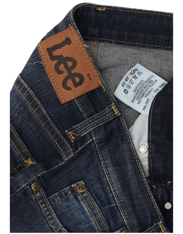 Lee Womens Cameron Bootcut Jeans  W28 L33 Navy Blue Cotton