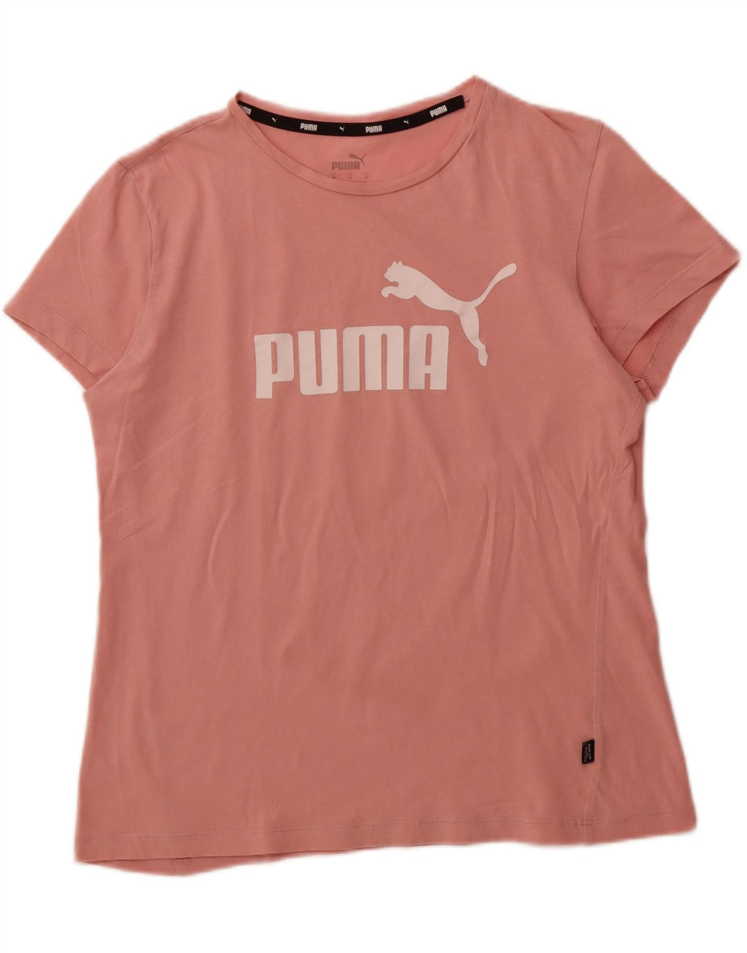 PUMA Womens Graphic T-Shirt Top UK 14 Medium Pink