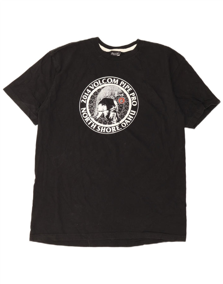 Volcom Mens Graphic T-Shirt Top XL Black