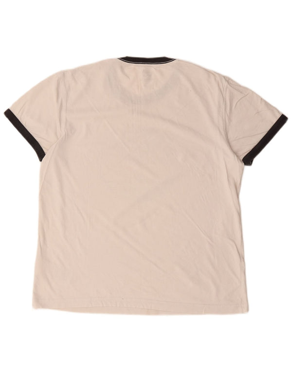 Timberland Mens Regular Fit Graphic T-Shirt Top Small White Cotton