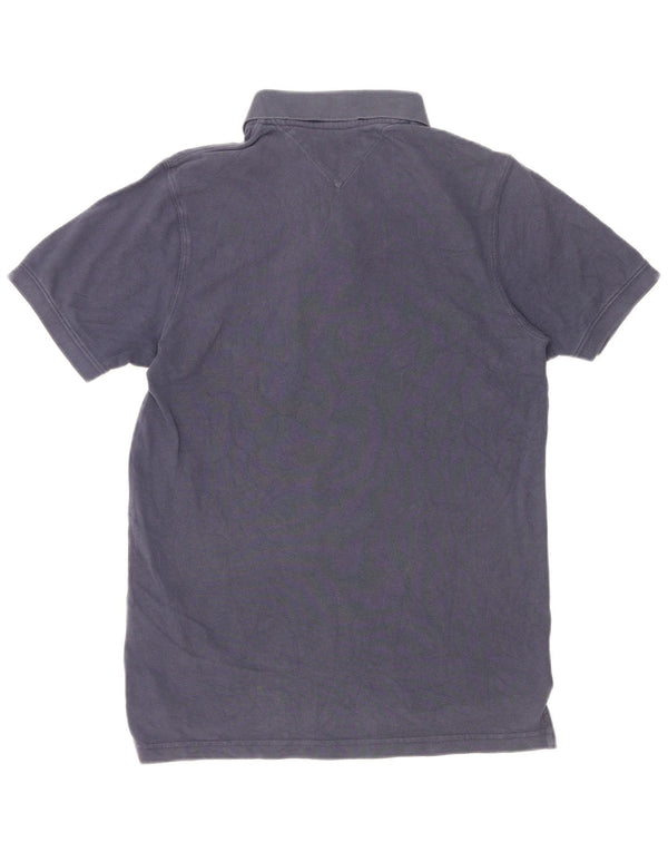 Tommy Hilfiger Mens Polo Shirt Medium Navy Blue Cotton