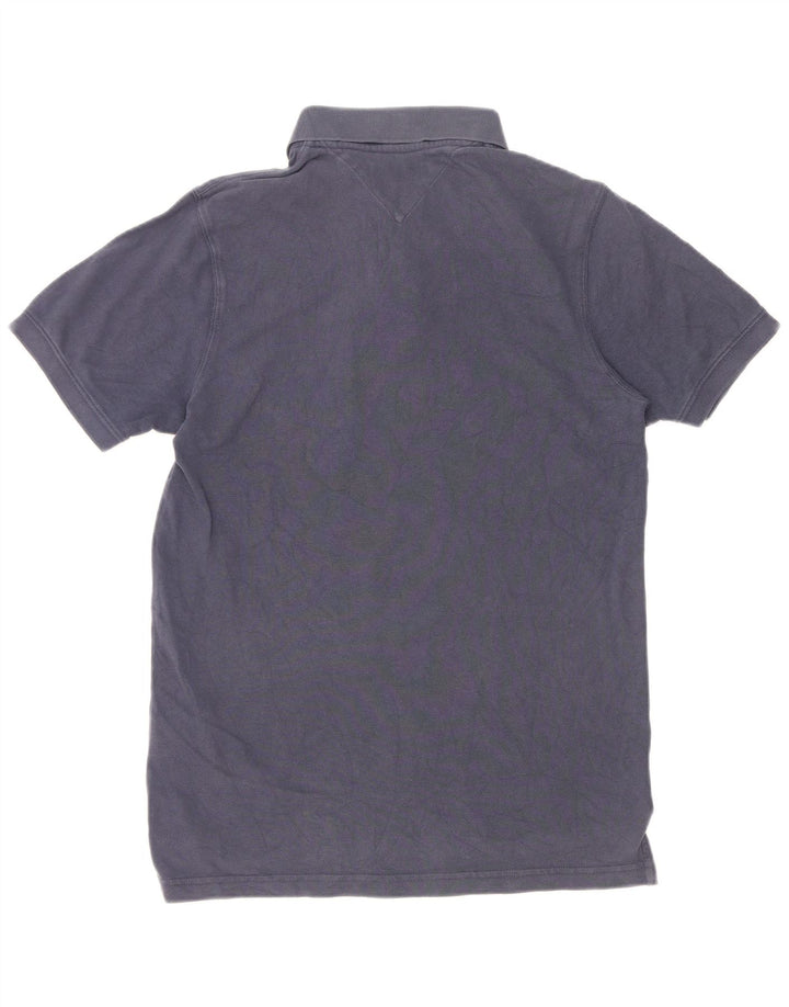 Tommy Hilfiger Mens Polo Shirt Medium Navy Blue Cotton