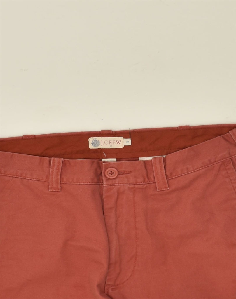 J. CREW Mens Chino Shorts W30 Medium Red Cotton | Vintage J. Crew | Thrift | Second-Hand J. Crew | Used Clothing | Messina Hembry 