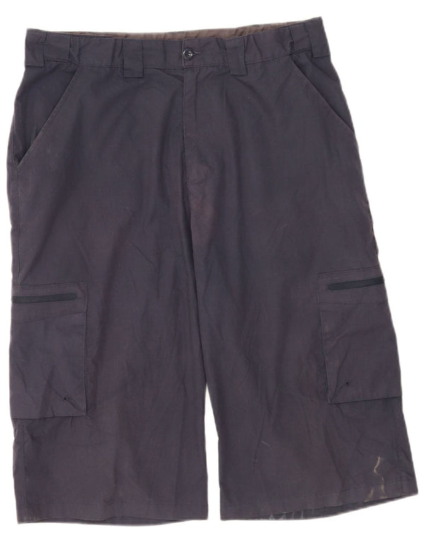 Mountain Warehouse Mens Cargo Bermuda Shorts W32 Medium Navy Blue Polyester