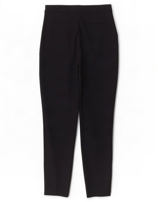 Hobbs Womens Slim Suit Trousers UK 10 Small W30 L30 Navy Blue Wool