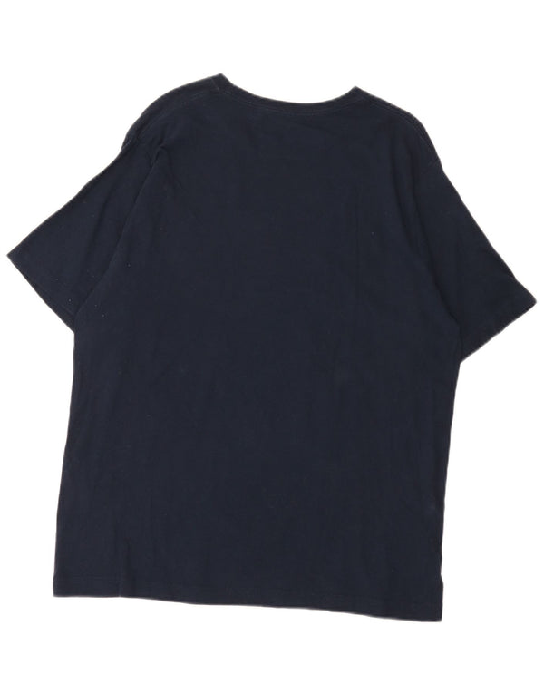 Dkny Mens T-Shirt Top Large Navy Blue Cotton