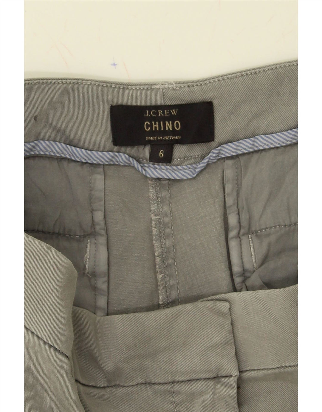 J. CREW Womens Chino Shorts US 6 Medium W32 Grey Cotton Vintage J. Crew and Second-Hand J. Crew from Messina Hembry 