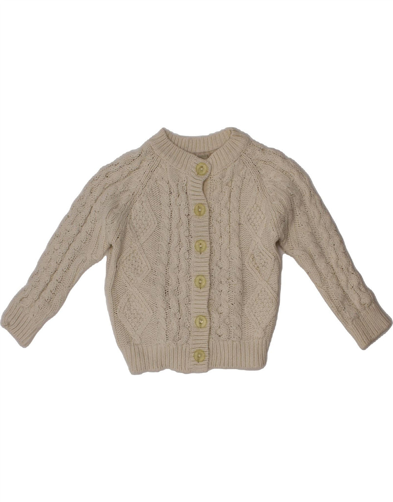 L.L.BEAN Baby Girls Cardigan Sweater 18-24 Months Off White Cotton Classic Vintage L.L.Bean and Second-Hand L.L.Bean from Messina Hembry 