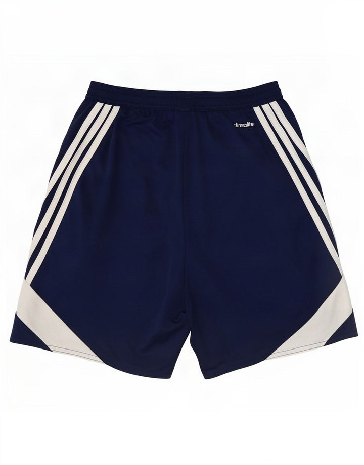 Adidas Mens Climalite Sport Shorts Small Navy Blue Colourblock Polyester