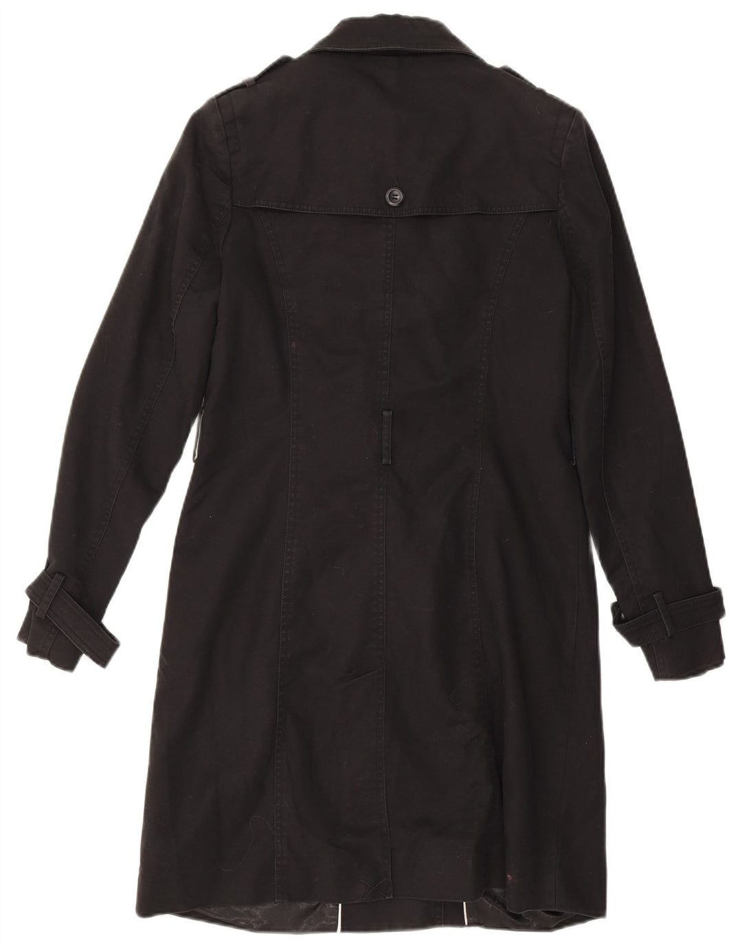 Phase Eight Womens Military Trench Coat UK 10 Small Black
