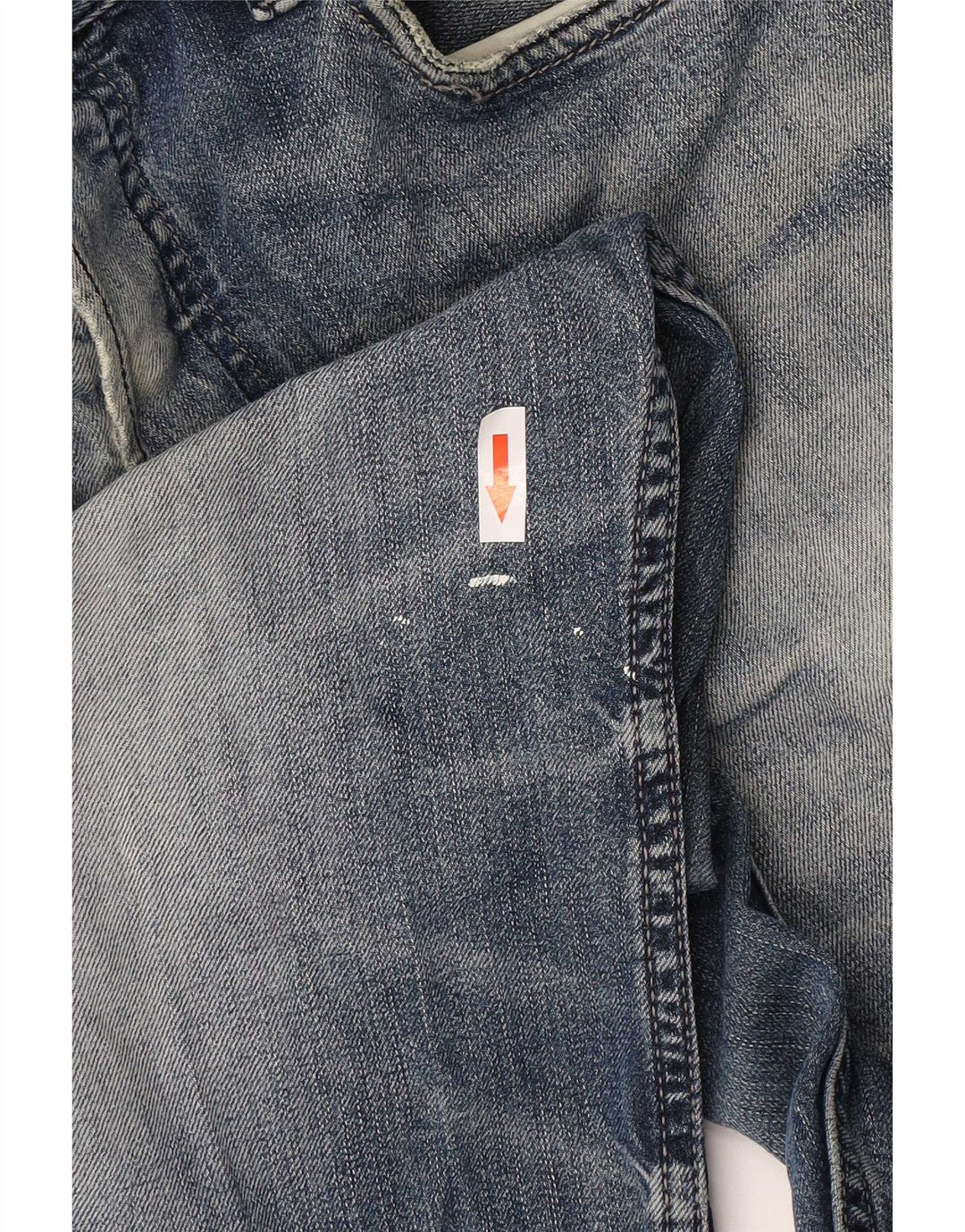 Diesel Mens Larkee Straight Jeans W32 L30 Blue Cotton