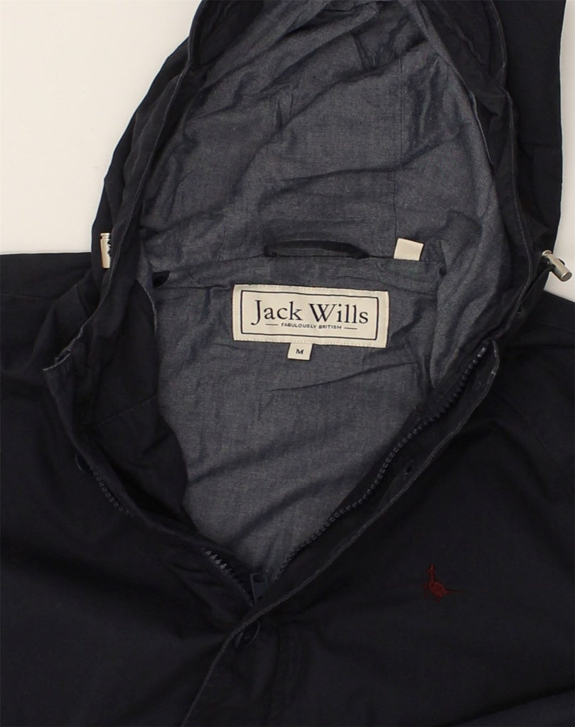 JACK WILLS Mens Hooded Utility Jacket UK 38 Medium Navy Blue | Vintage Jack Wills | Thrift | Second-Hand Jack Wills | Used Clothing | Messina Hembry 