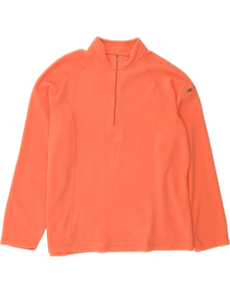 L.L.BEAN Womens Zip Neck Fleece Jumper UK 18 XL Pink Polyester Vintage L.L.Bean and Second-Hand L.L.Bean from Messina Hembry 