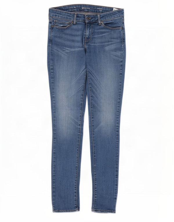 Levi's Womens Demi Curve Modern Rise Skinny Jeans W29 L34 Blue Cotton