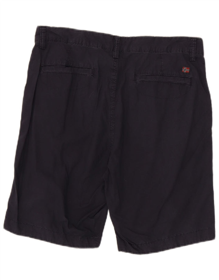 Napapijri Mens Chino Shorts W31 Medium Navy Blue Cotton