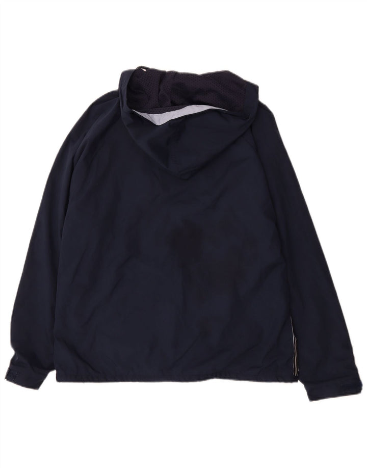 Reebok Womens Hooded Tracksuit Top Jacket UK 14 Medium Navy Blue