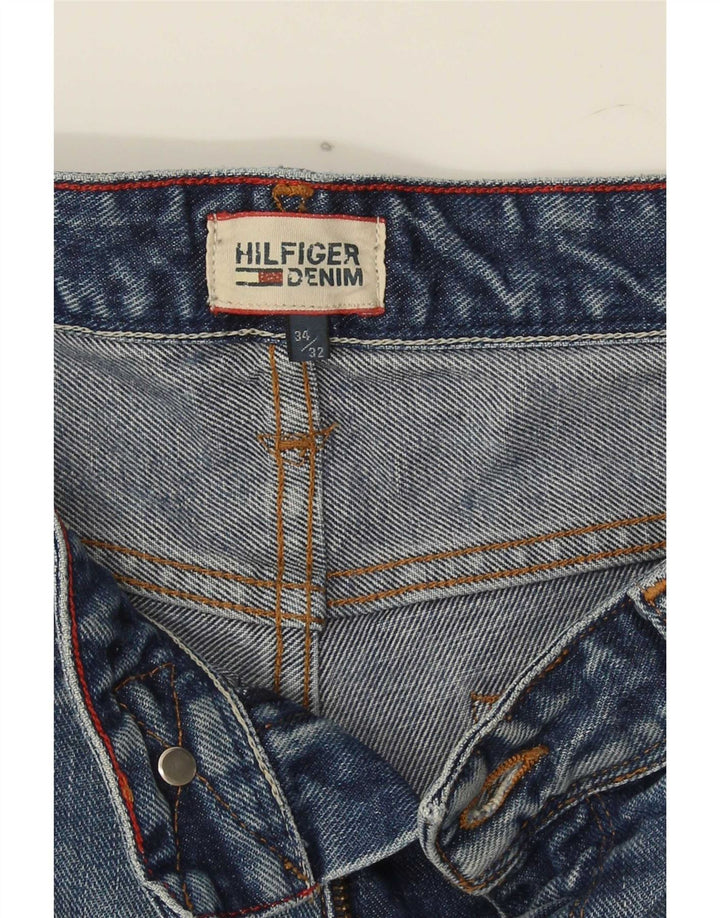Tommy Hilfiger Mens Slim Jeans W34 L32 Blue Cotton