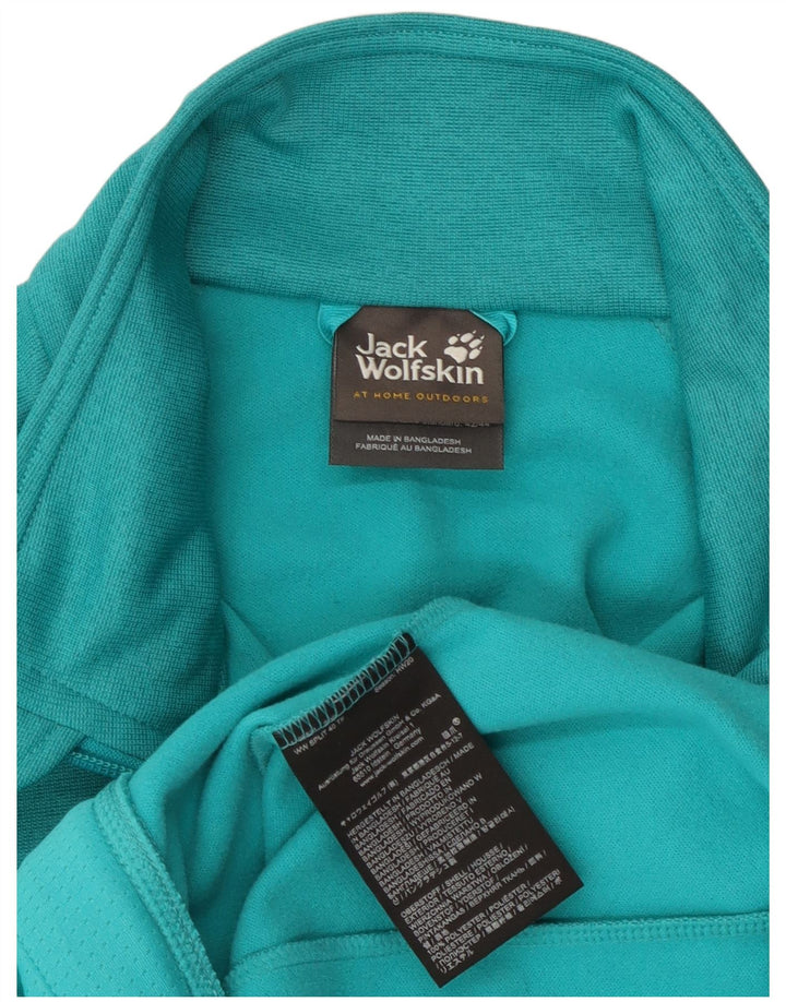 Jack Wolfskin Womens Tracksuit Top Jacket UK 14/16 Large Turquoise