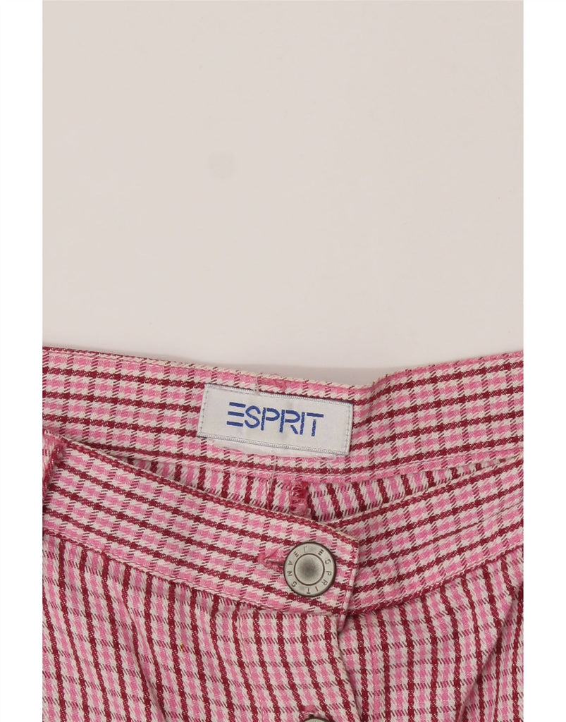 ESPRIT Womens Skort UK 12 Medium  Pink Check Vintage Esprit and Second-Hand Esprit from Messina Hembry 