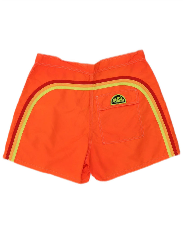 Sundek Mens Swimming Shorts Medium  Orange Nylon