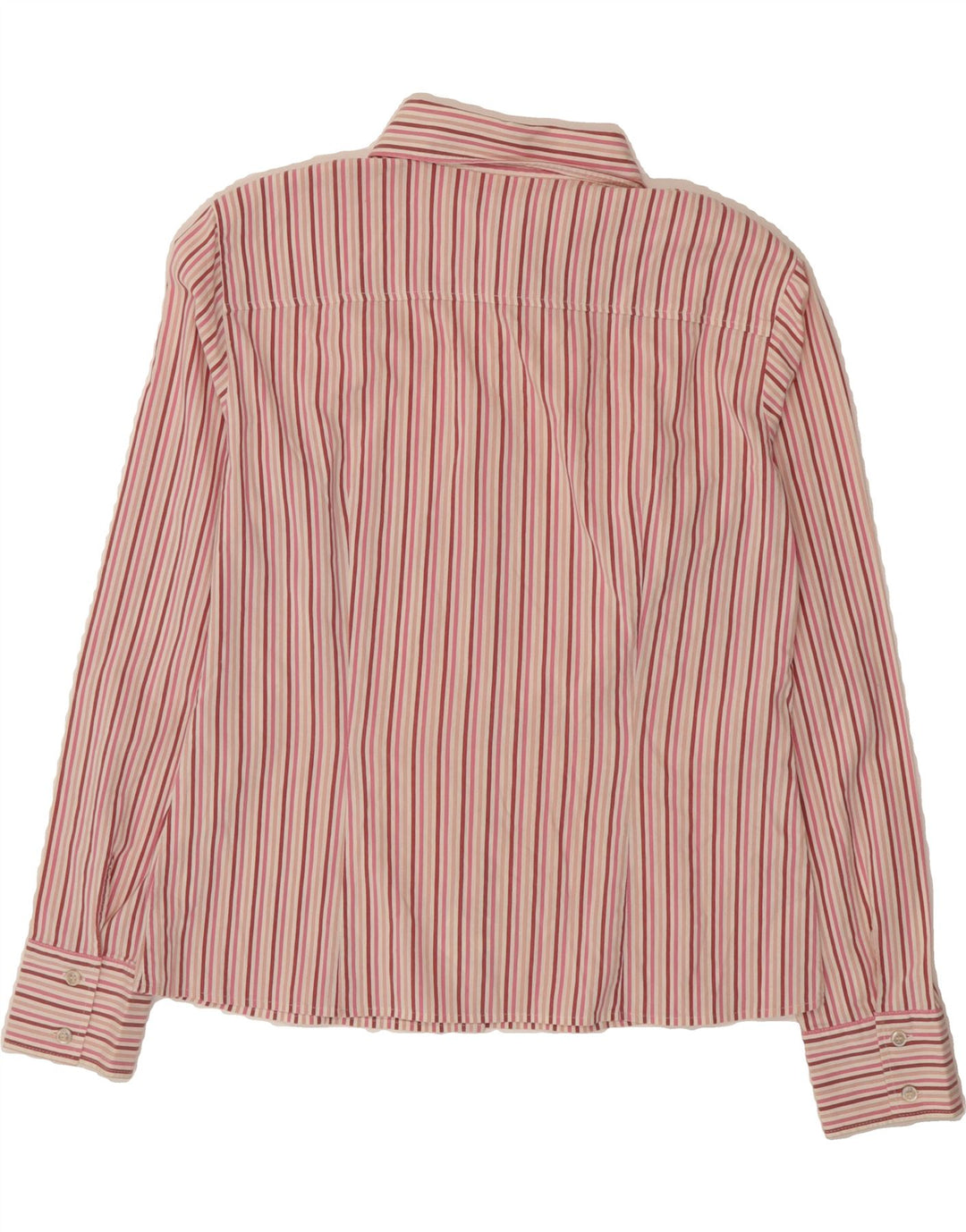 BENETTON Womens Shirt UK 16 Large Multicoloured Pinstripe Cotton Vintage Benetton and Second-Hand Benetton from Messina Hembry 