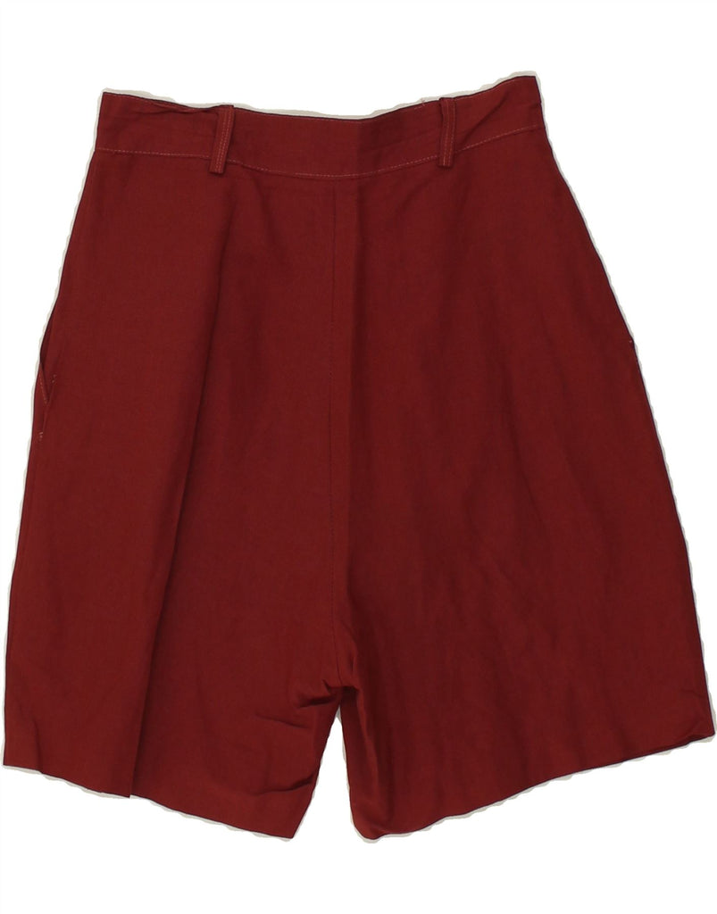 VINTAGE Womens High Waist Wide Leg Chino Shorts IT 42 Medium W26 Maroon Vintage Vintage and Second-Hand Vintage from Messina Hembry 