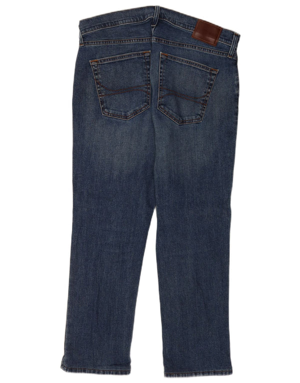 Hollister Mens Straight Slim Jeans W33 L27 Blue Cotton